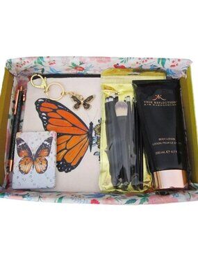 Cosmetic Bag Gift Set Butterfly Accessories & True Reflection by Kim Kardashian
